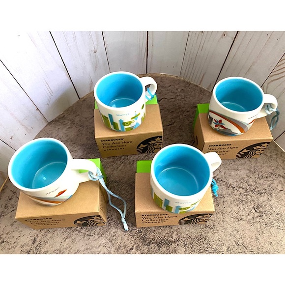 NWT - Starbucks You Are Here Ornaments -Seattle - Picture 4 of 5